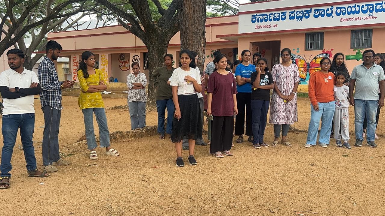 Foundation volunteers participating in a community activity