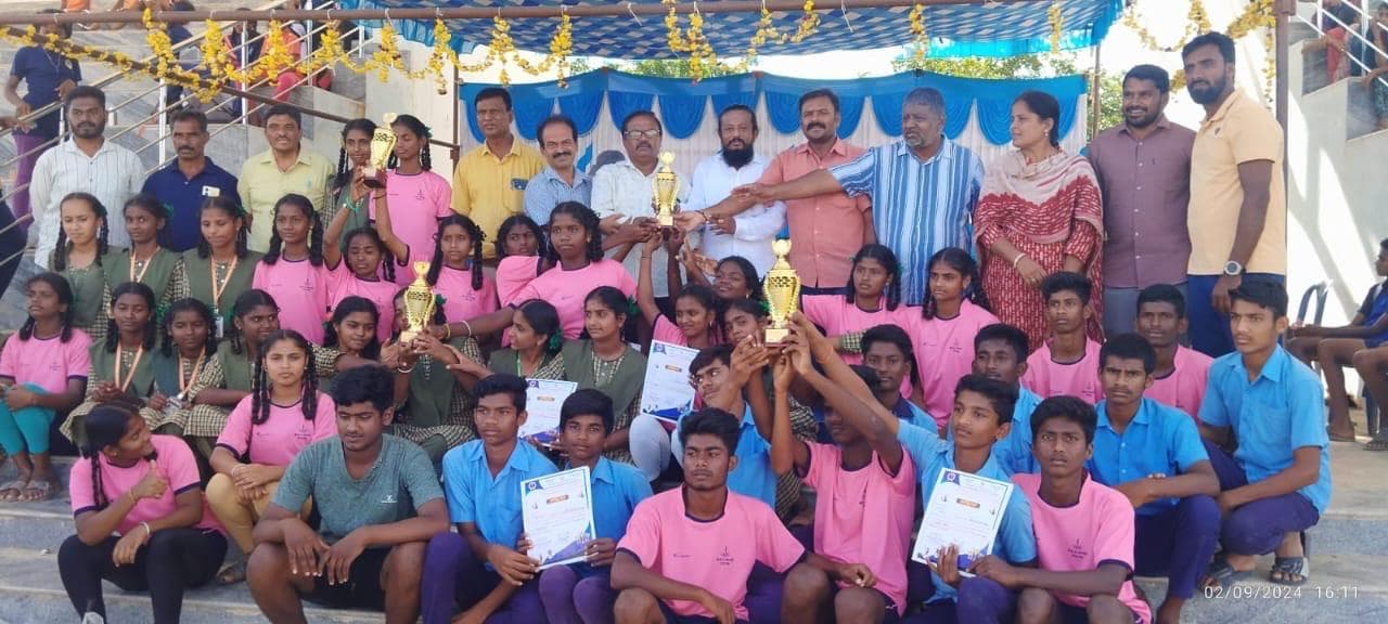 Children participating in a community activity